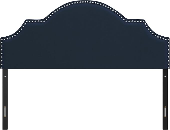 Hillsdale, Cynthia Upholstered Full/Queen Adjustable Headboard, Navy