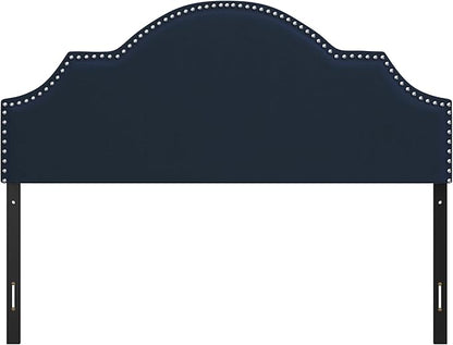 Hillsdale, Cynthia Upholstered Full/Queen Adjustable Headboard, Navy