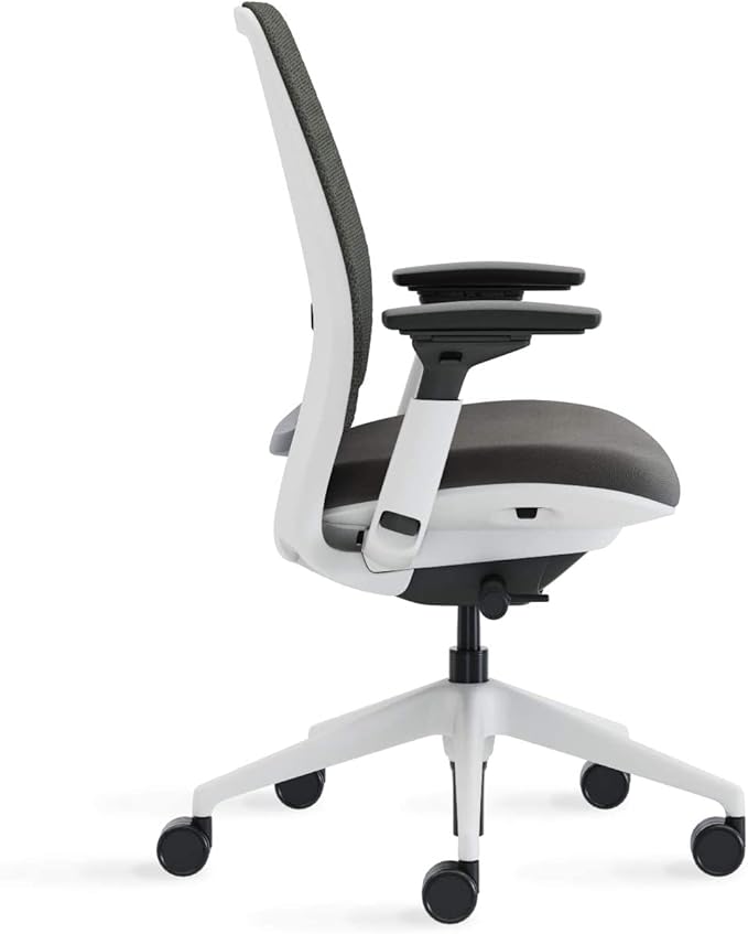 Steelcase Series 2 Office Chair, Seagull Frame, Cogent Connect Nickel, Hard Floor Casters