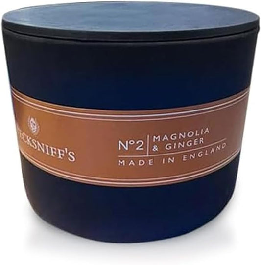 Pecksniffs Black Magnolia & Ginger Scented Candle | 3 Wicks, 283g/9.9oz