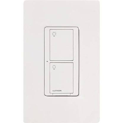 Lutron Caseta Original Smart Light Switch (Lutron Smart Hub Required), for Home, LED Lights, and Fans, 6 Amp, Single-Pole/3-Way, Neutral Required, PD-6ANS-WH 3 Pack, White