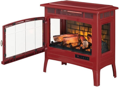 duraflame Freestanding Electric Fireplace Stove Heater with 3D Flame Effect for 1,000 Sq. Ft. Cinnamon