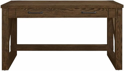 Martin Furniture Avondale Rustic Writing Desk Writing Table Wood Office Desk Brown (IMAE384)