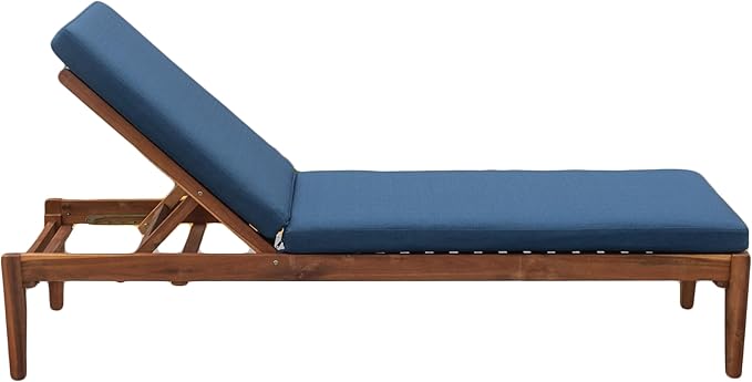 Tommy Bahama Chaise Cushion, 24" X 79" X 2.5", Bamboo Bay Cobalt