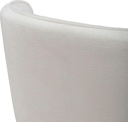 Liberty Furniture Accent Dining Chair with Castors - Rounded Arm - Ivory Upholstry