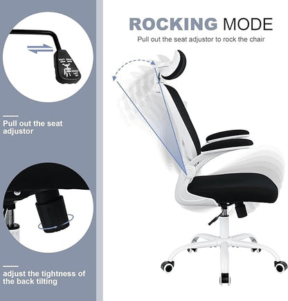 8 Pack Office Chair Ergonomic Desk Chair Comfort Adjustable Height with Wheels，Lumbar Support Mesh Swivel Computer Home Office Chair,Conference Room Chairs