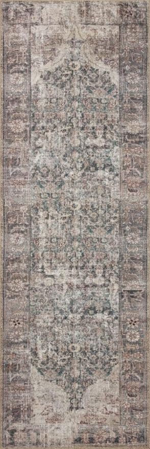 Loloi Amber Lewis Georgie Collection GER-08 Lagoon/Beige 10'-0" x 14'-0", .19" Pile Height, Area Rug