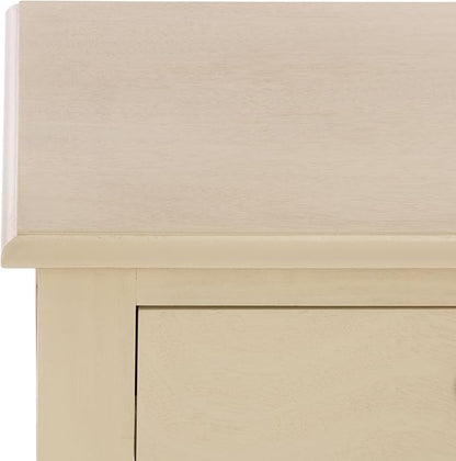 SAFAVIEH Home Collection - Athena Sand Console Table with 2 Drawers and 1 Shelf, Farmhouse Accent Entryway Table (CNS5702E)