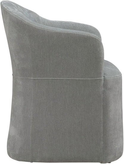 Liberty Furniture Accent Dining Chair with Castors - Squared Arm - Sapphire Upholstry