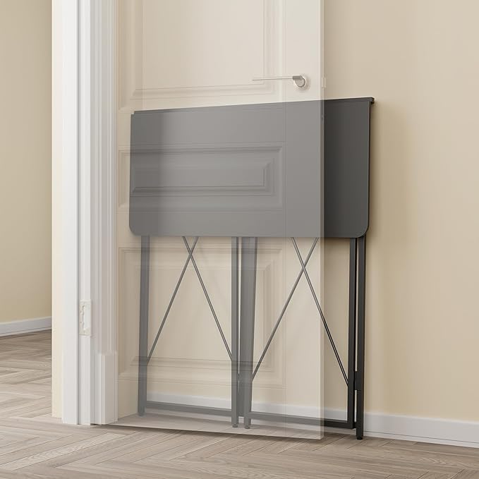 Folding Standing Desk, 39" Foldable Standing Desk, Collapsible Sit Stand Desk for Walking Pad Treadmill Home Office Living Room and Bedroom, 19.68" D x 39.37" W x 43.3" H, Black