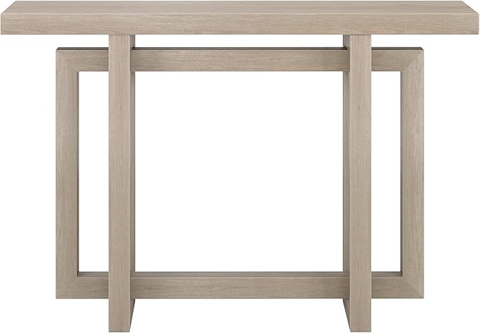 Henn&Hart 44'' Wooden Rectangular Console Table Entryway Table, Sofa Table for Entryway, Living Room, Couch, Hallway, or Office, Alder White