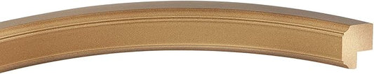OVALCREST Oval Beveled Wall Mirror for Home Decor - Toronto Style - Desert Gold - 18" x 14"
