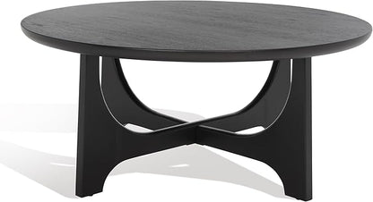 SAFAVIEH Couture Collection Sasha Contemporary Black Round Coffee Table