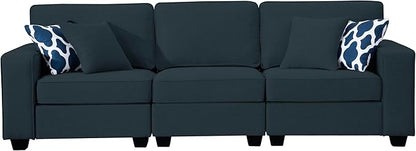 Legend Vansen Modular Sectional Sofa U Shaped Couch with Ottoman Modern Reversible Corner Sectional Couch for Living Room (Charcoal, 2+3)