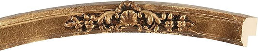 OVALCREST Oval Beveled Wall Mirror for Home Decor - Athena Style - Champagne Gold - 21" x 17" Outside Dimensions