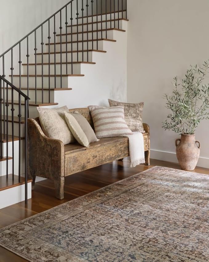 Loloi Amber Lewis Georgie Collection GER-09 Multi/Spice 3'-0" x 12'-0", .19" Pile Height, Runner Rug