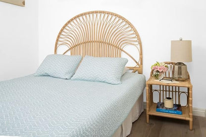KOUBOO Rattan Loop Headboard, Twin, Natural