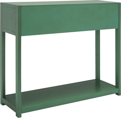 SAFAVIEH Home Collection Sadie Contemporary Turquoise Green 2-Drawer Console Table (Fully Assembled)
