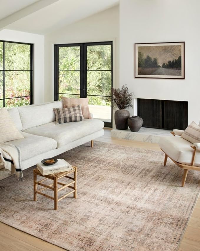 Loloi Amber Lewis Georgie Collection GER-02 Ocean/Sand 2'-0" x 5'-0", .19" Pile Height, Accent Rug