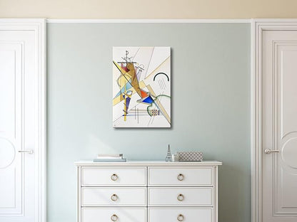 Wieco Art Canvas Prints Gewebe 1923 by Wassily Kandinsky Classic Art Reproductions Abstract Gallery Wrapped Canvas Wall Art for Living Room Home Decor and Wall Decorations