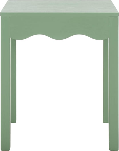 SAFAVIEH Home Collection Litith Sage Square Wave Accent Table