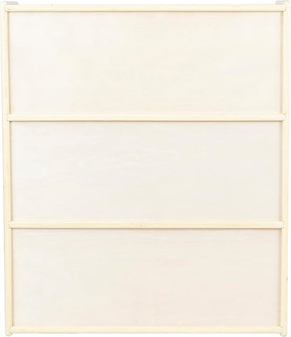 3-Shelf Bookcase, Montessori Bookshelf and Storage Unit in Birch Plywood, Arts & Crafts Supplies Organizer for Toddlers (36")