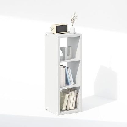 Furinno Cubic Closet Organizers and Storage, 3-Cube Closet Organizer, Open Shelf Closet Storage, Extra Thick Frame for Wardrobe, Bedroom, Living Room, White