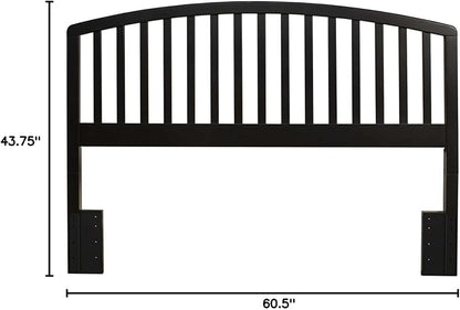 Hillsdale Carolina Headboard, Bed Frame Not Included, Full/Queen, Black