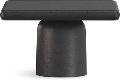 SIMPLIHOME Zachary Coffee Table 2-Piece Set - 42 inch Wide Cast Aluminum Square Living Room Tables in Graphite and Black Nickel, Contemporary Nesting Center Table Set with Flexible Style, Assembled