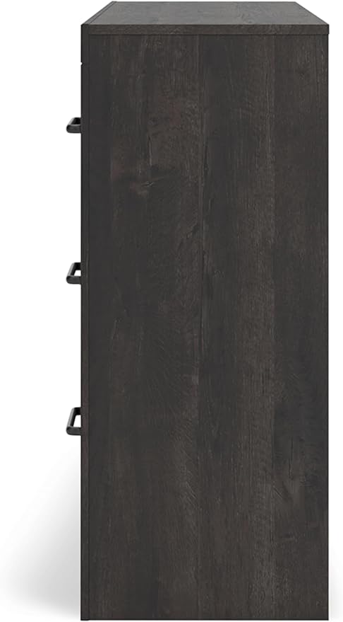 Signature Design by Ashley Delmorta Rustic 6-Drawer Dresser with Safety Stop, Gray