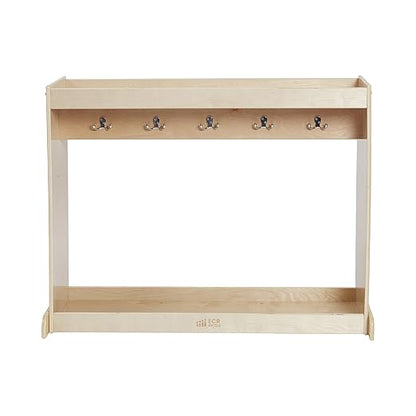 ECR4Kids Streamline Dress-Up Island, Costume Organizer, Natural