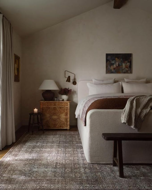 Loloi Amber Lewis Georgie Collection GER-10 Moss/Bark 5'-0" x 7'-6", .19" Pile Height, Area Rug
