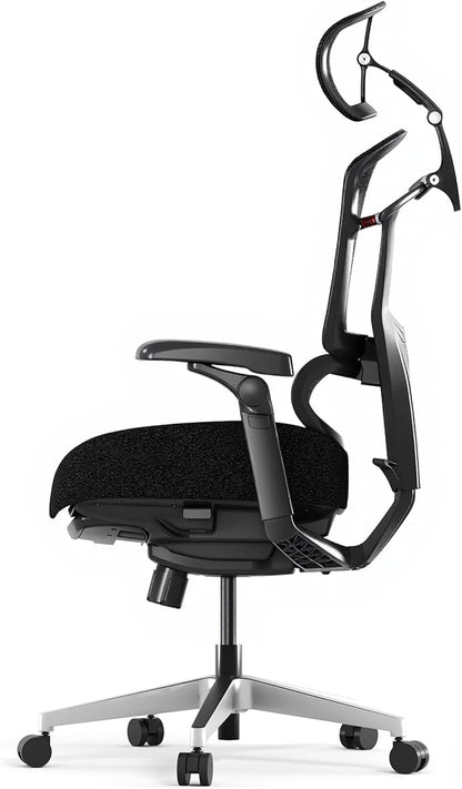 FLEXISPOT ErgoX-PRO Ergonomic Office Chair with Footrest Black – Cloudtech Cushion, 5D Lumbar, 7D Armrests, 4D Headrest, 551LBS Capacity – Office, Gaming, Home