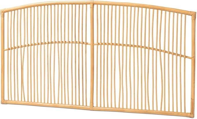 Maykoosh Bohemian Bliss Brown Rattan Modern Marvel Size Wall-Mount Headboard
