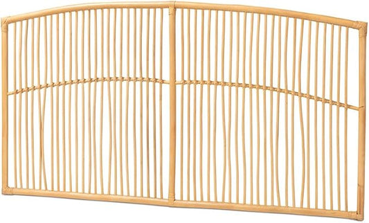 Maykoosh Bohemian Bliss Brown Rattan Modern Marvel Size Wall-Mount Headboard