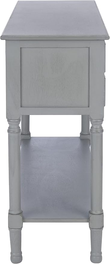 Safavieh Home Collection Haines Distressed Grey 4-Drawer Bottom Shelf Console Table