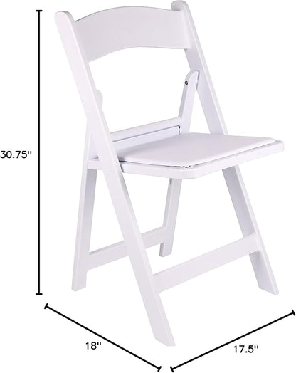 BTEXPERT 30 Pack Resin Folding Chair Vinyl Padded Seat Indoor Outdoor Lightweight Set for Home Event Party Picnic Kitchen Dining Church School Weddings