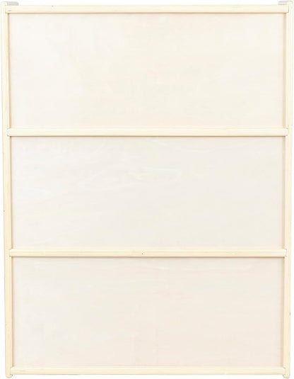 3-Shelf Bookcase, Montessori Bookshelf and Storage Unit in Birch Plywood, Arts & Crafts Supplies Organizer for Toddlers (42")