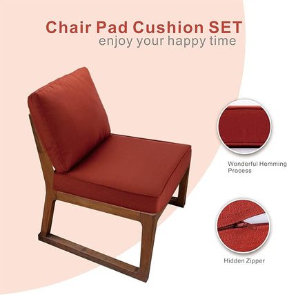 JMGBird Outdoor Chair Cushion Tufted Pillow, Deep Seat Chair Cushion Set 22"x22" Outdoor Cushions for Patio Furniture