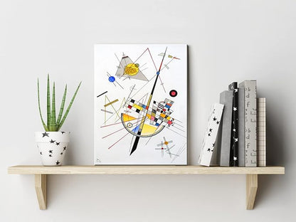 Wieco Art Canvas Prints Delicate Tension #85, 1923 by Wassily Kandinsky Classic Art Reproductions Canvas Wall Art for Home Decoration