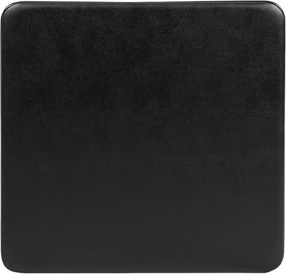 Flash Furniture Mindy Folding Kids Table with Vinyl Padded Top, Children's Square Activity Table for Daycare and Classrooms, Black
