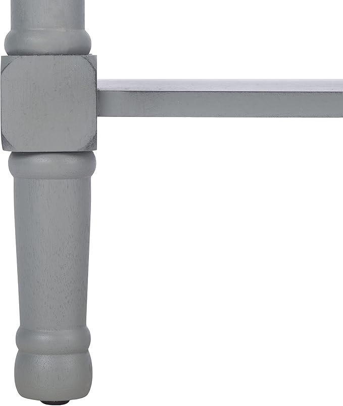 Safavieh Home Collection Haines Distressed Grey 4-Drawer Bottom Shelf Console Table