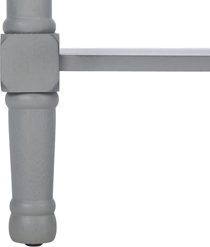 Safavieh Home Collection Haines Distressed Grey 4-Drawer Bottom Shelf Console Table