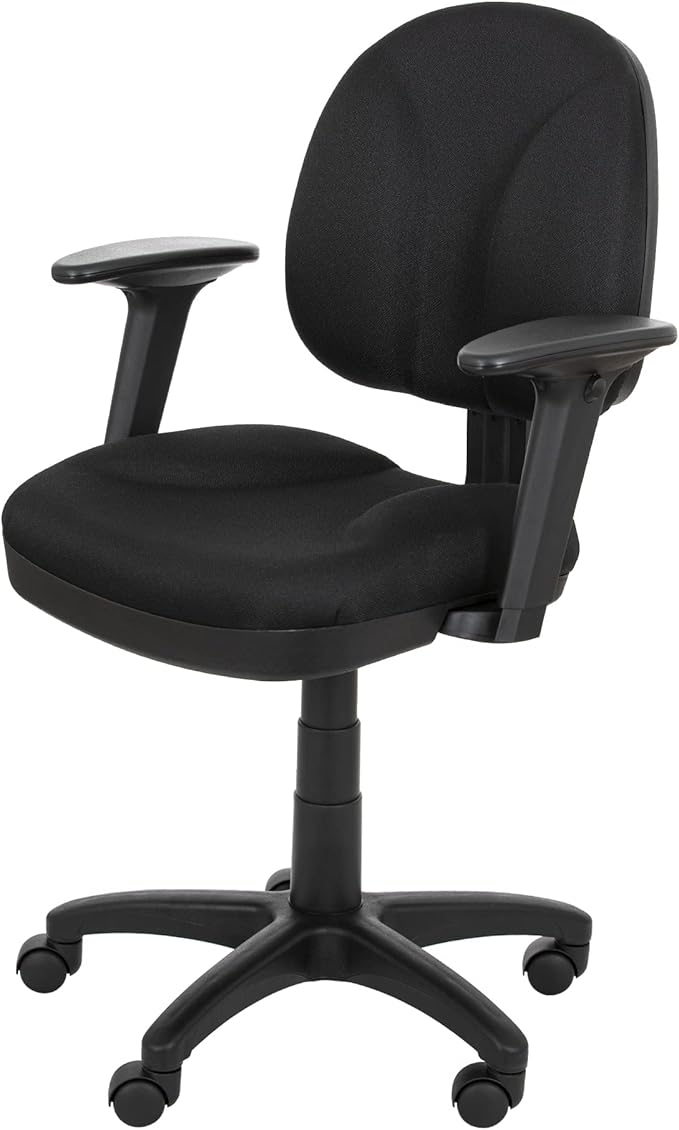 OEF Furnishings Comfort Office Chair, 18"-22", Black