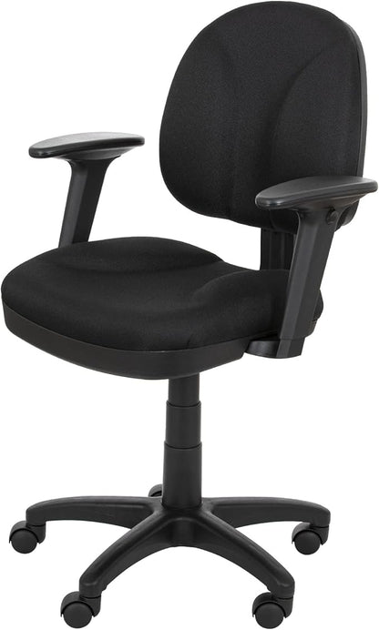 OEF Furnishings Comfort Office Chair, 18"-22", Black