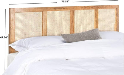 SAFAVIEH Home Collection Vienna Natural Cane King Headboard Platform