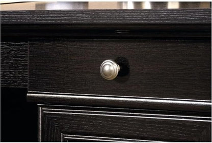 Sauder Bleeker Street L-Desk, Obsidian Oak finish