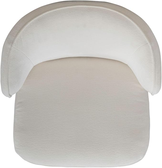 Liberty Furniture Accent Dining Chairs with Castors - Rounded Arm - Ivory Upholstry - Set of Four