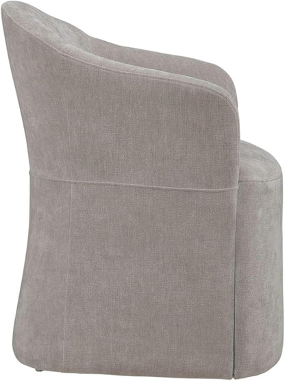 Liberty Furniture Accent Dining Chair with Castors - Squared Arm - Truffle Upholstry
