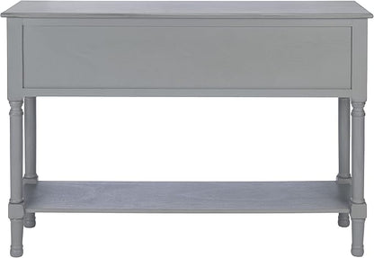 Safavieh Home Collection Haines Distressed Grey 4-Drawer Bottom Shelf Console Table